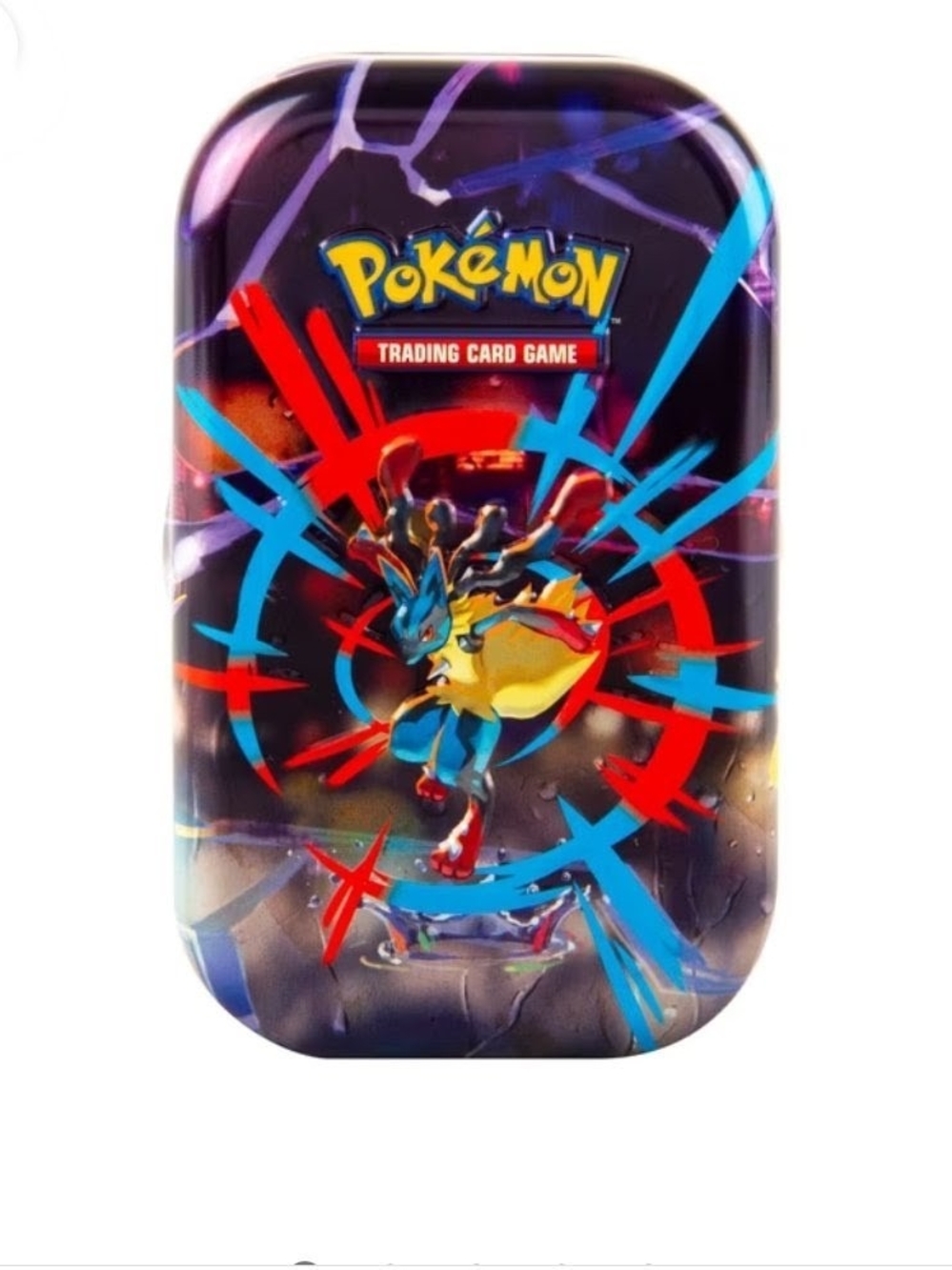 Trading Card Game Tin — Blue & Red Collector Set by